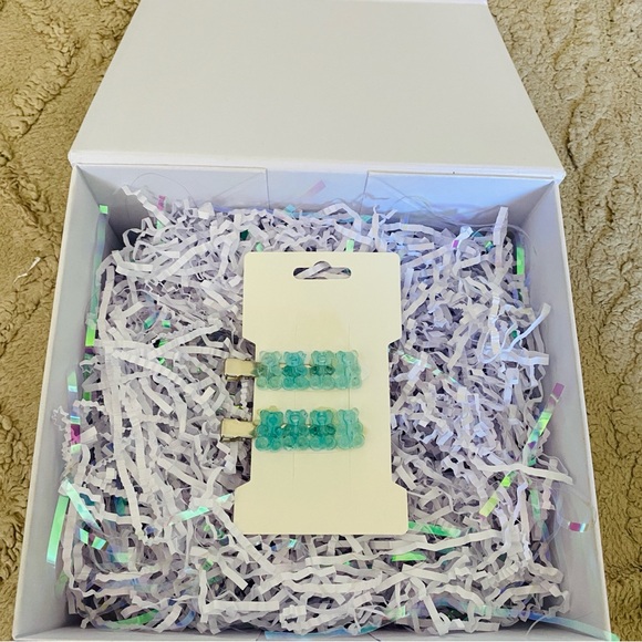 Blue Gummy Bear No-Crease Hair Clips - Set of 2 - Picture 1 of 1